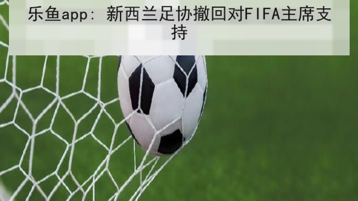 乐鱼app: 新西兰足协撤回对FIFA主席支持